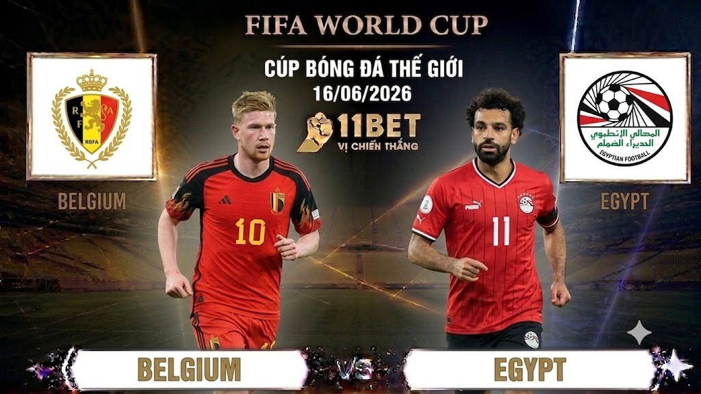 11BET Nhận định bóng đá Bỉ vs Ai Cập diễn ra vào lúc 02h00 ngày 16/06