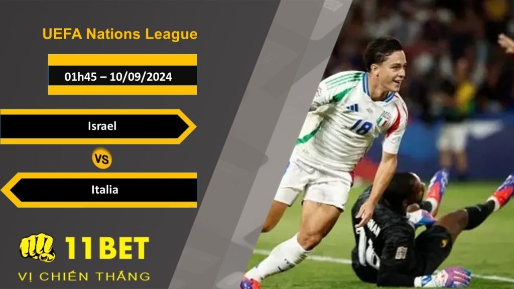 11BET Soi kèo  Israel vs Italia, 01h45, 10/09/2024