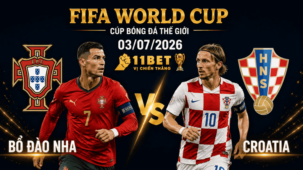 11BET Nhận định bóng đá Bồ Đào Nha vs Croatia diễn ra vào lúc 06h00 ngày 03/07